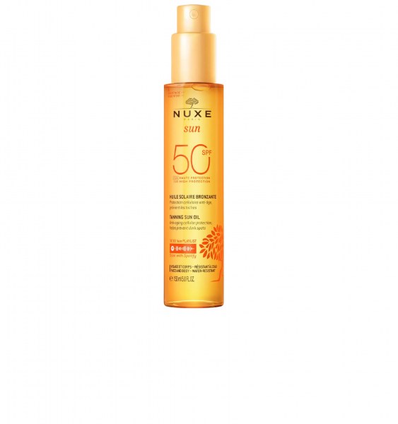 NUXE SUN ACEITE BRONCEADOR ROSTRO Y CUERPO SPF50 150ML